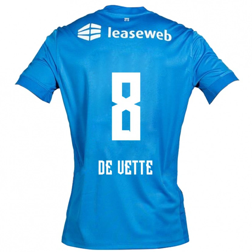 Danxen Mujer Camiseta Manique De Vette #8 Azul Blanco 2ª Equipación 2025/26 La Camisa México