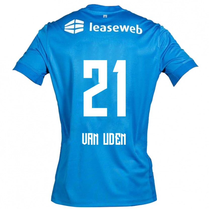 Danxen Mujer Camiseta Jasmijn Van Uden #21 Azul Blanco 2ª Equipación 2025/26 La Camisa México