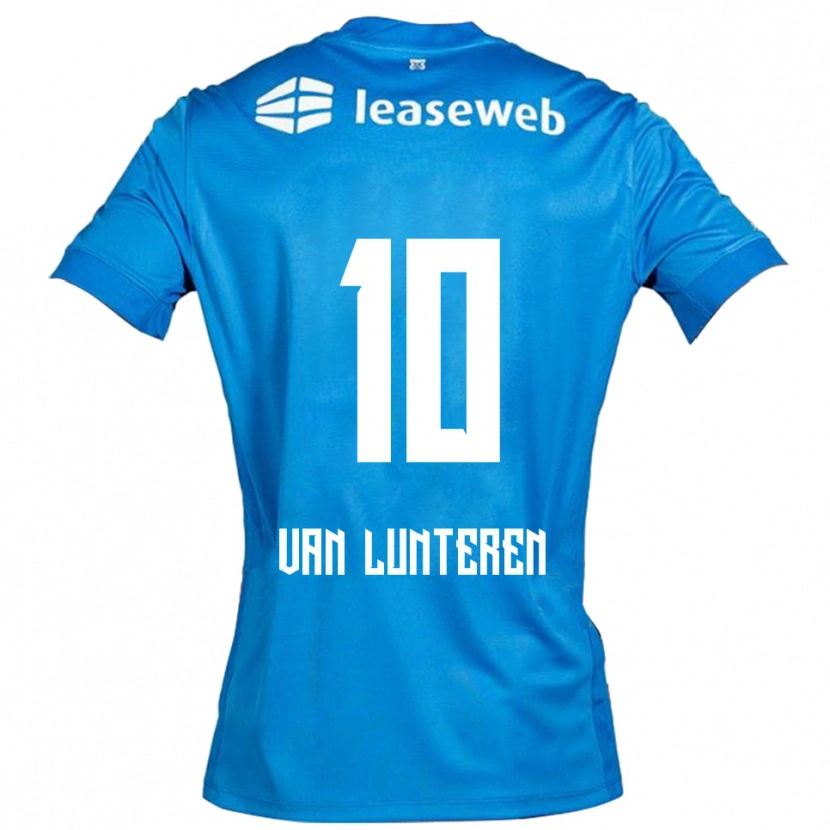 Danxen Mujer Camiseta Desiree Van Lunteren #10 Azul Blanco 2ª Equipación 2025/26 La Camisa México