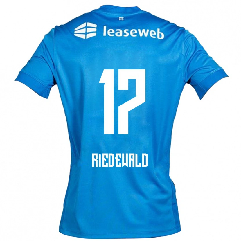 Danxen Mujer Camiseta Kenzo Riedewald #17 Azul Blanco 2ª Equipación 2025/26 La Camisa México