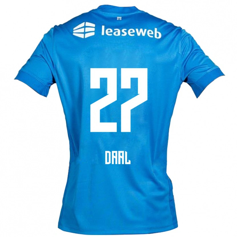 Danxen Mujer Camiseta Ro-Zangelo Daal #27 Azul Blanco 2ª Equipación 2025/26 La Camisa México