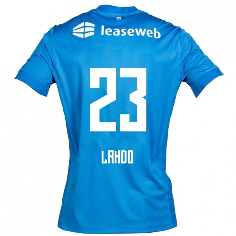 Danxen Mujer Camiseta Mayckel Lahdo #23 Azul Blanco 2ª Equipación 2025/26 La Camisa México