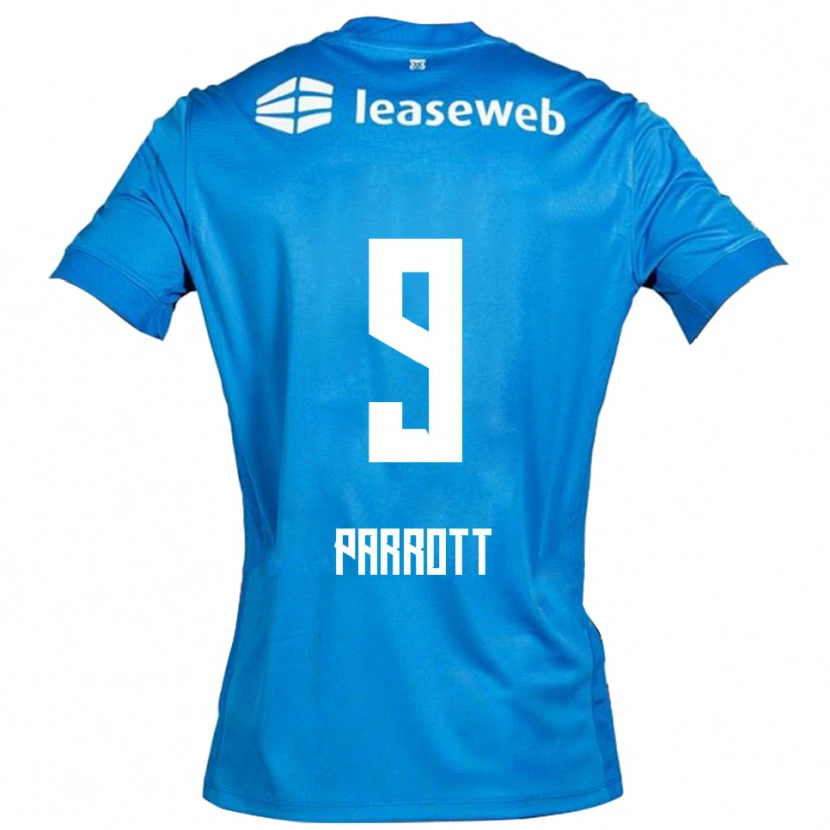 Danxen Mujer Camiseta Troy Parrott #9 Azul Blanco 2ª Equipación 2025/26 La Camisa México