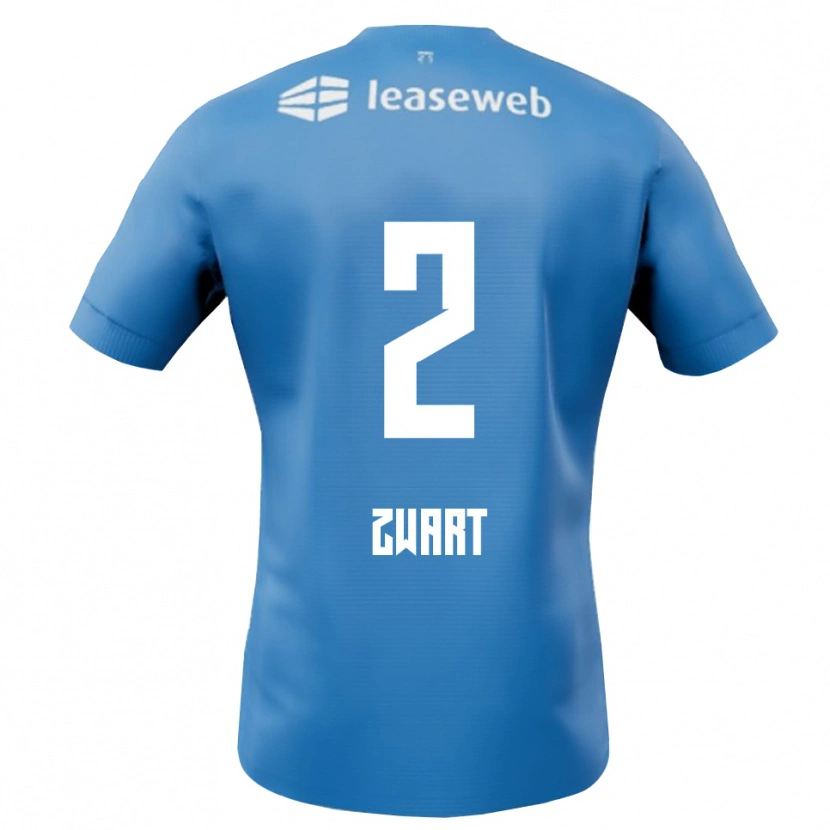 Danxen Mujer Camiseta Jesper Zwart #2 Azul Blanco 2ª Equipación 2025/26 La Camisa México