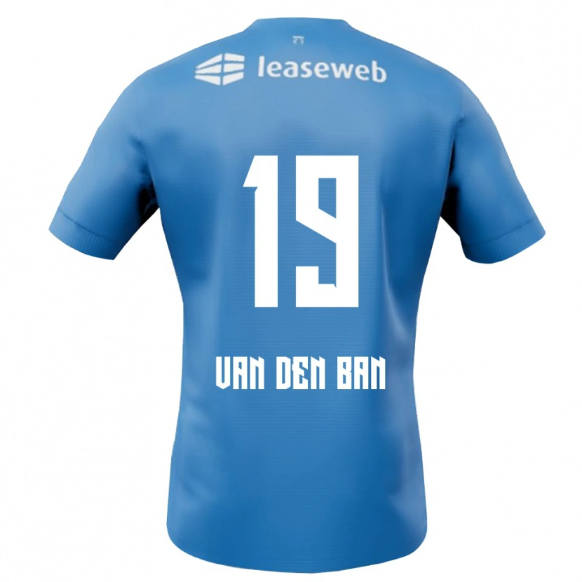 Danxen Mujer Camiseta Yoël Van Den Ban #19 Azul Blanco 2ª Equipación 2025/26 La Camisa México