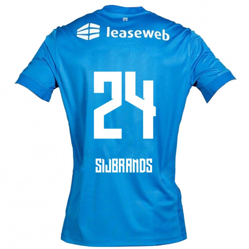 Danxen Mujer Camiseta Julian Sijbrands #24 Azul Blanco 2ª Equipación 2025/26 La Camisa México