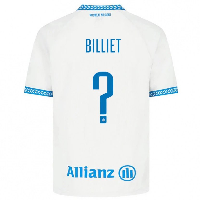 Danxen Mujer Camiseta Jonah Billiet #0 Azul Blanco 2ª Equipación 2025/26 La Camisa México