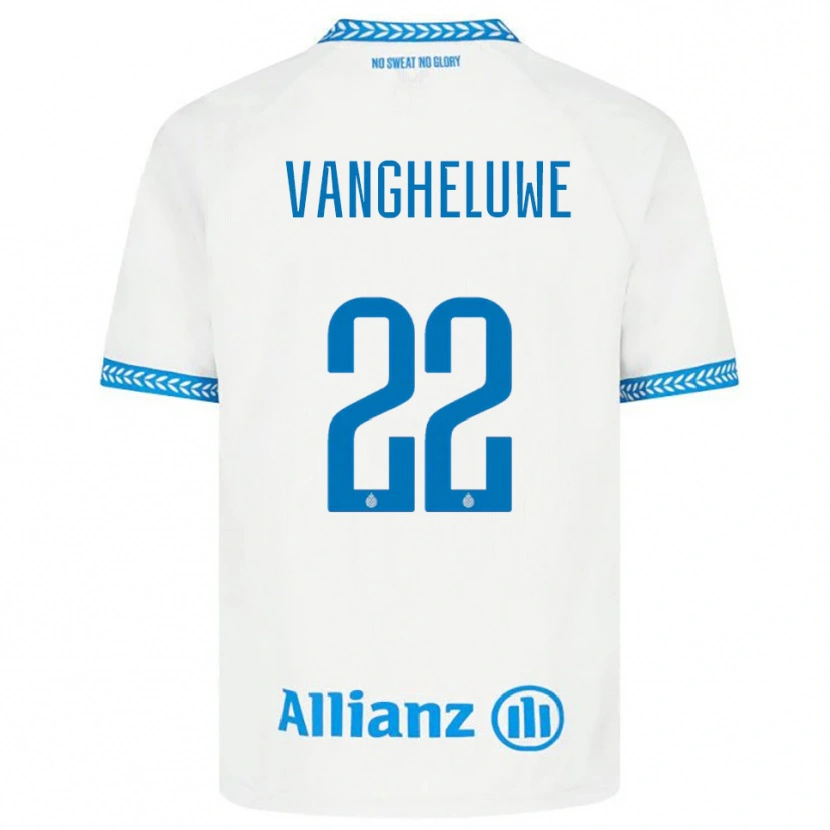 Danxen Mujer Camiseta Jody Vangheluwe #22 Azul Blanco 2ª Equipación 2025/26 La Camisa México