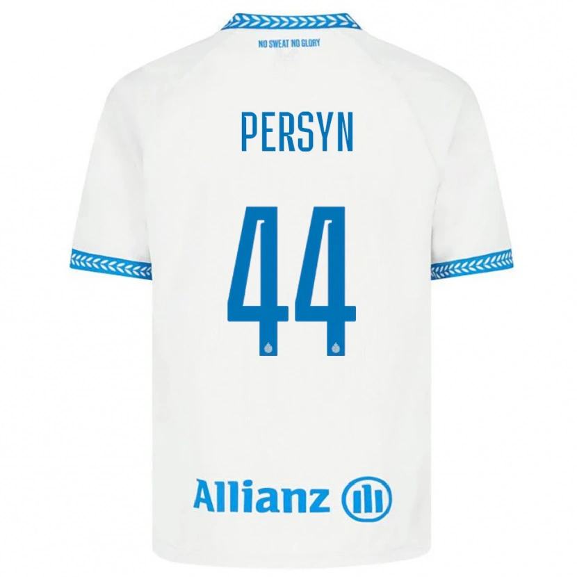 Danxen Mujer Camiseta Noor Persyn #44 Azul Blanco 2ª Equipación 2025/26 La Camisa México