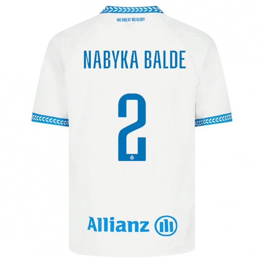 Danxen Mujer Camiseta Mamadou Balde #2 Azul Blanco 2ª Equipación 2025/26 La Camisa México