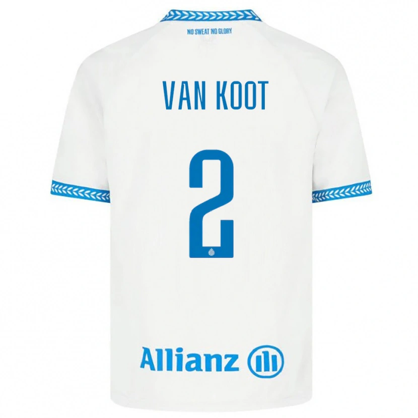 Danxen Mujer Camiseta Moïsa Van Koot #2 Azul Blanco 2ª Equipación 2025/26 La Camisa México