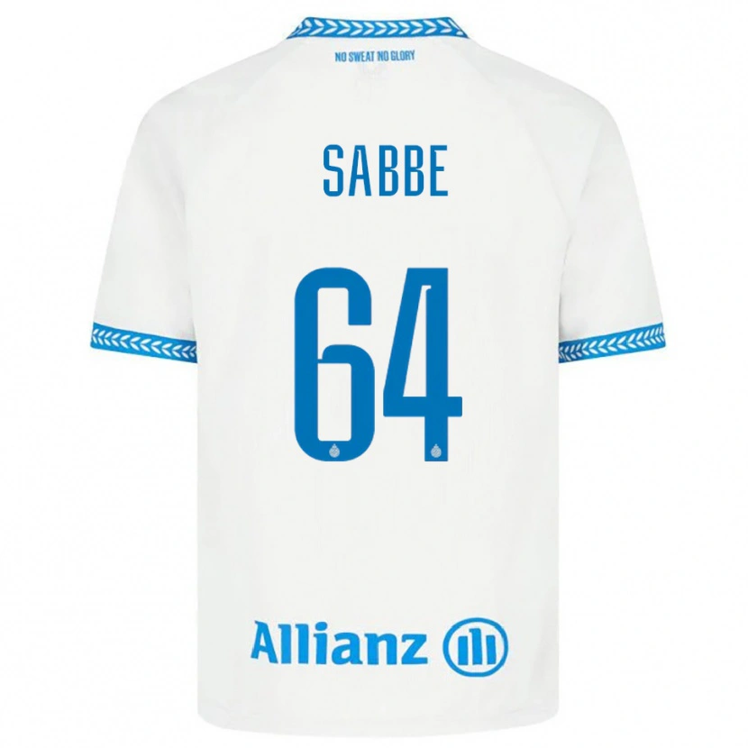 Danxen Mujer Camiseta Kyriani Sabbe #64 Azul Blanco 2ª Equipación 2025/26 La Camisa México