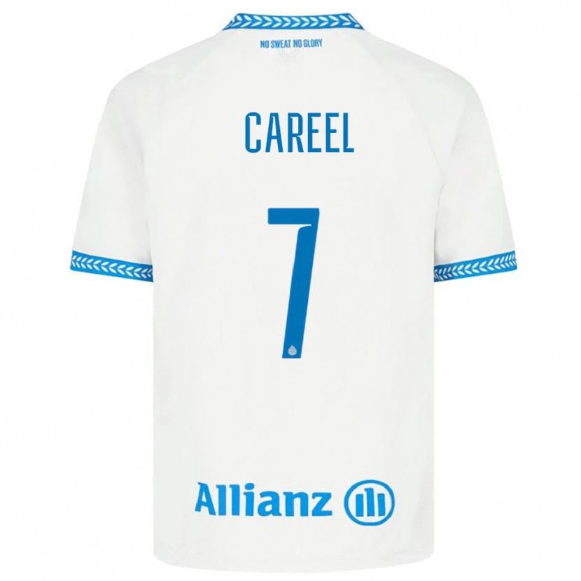 Danxen Mujer Camiseta Oona Careel #7 Azul Blanco 2ª Equipación 2025/26 La Camisa México
