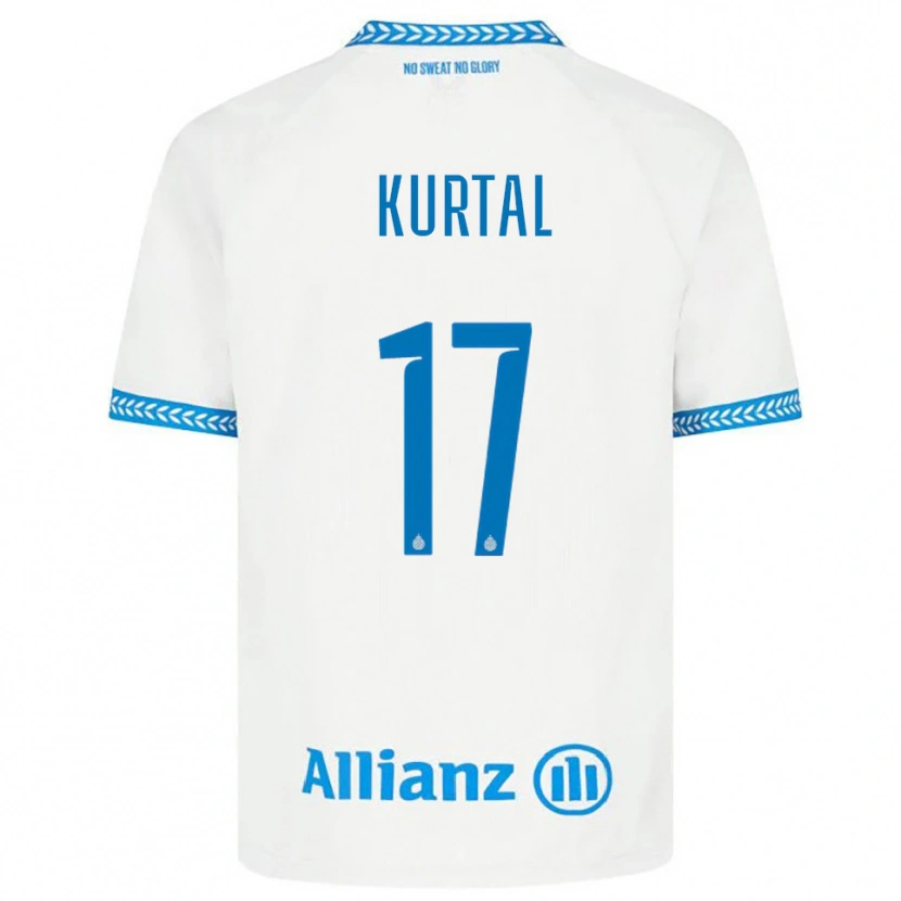 Danxen Mujer Camiseta Utku Kurtal #17 Azul Blanco 2ª Equipación 2025/26 La Camisa México