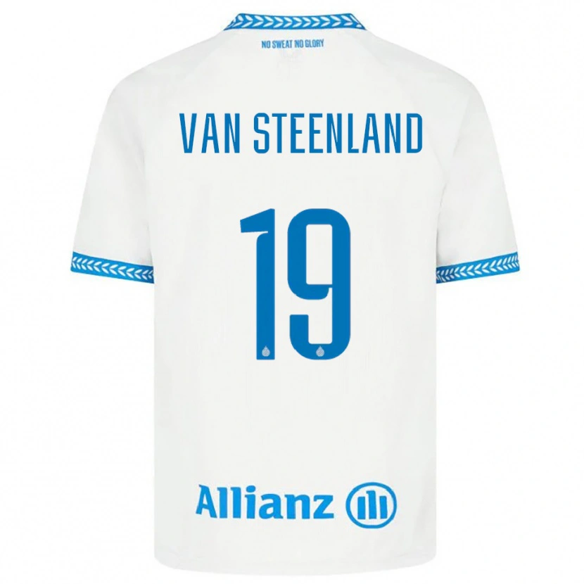 Danxen Mujer Camiseta Gilles Van Steenland #19 Azul Blanco 2ª Equipación 2025/26 La Camisa México