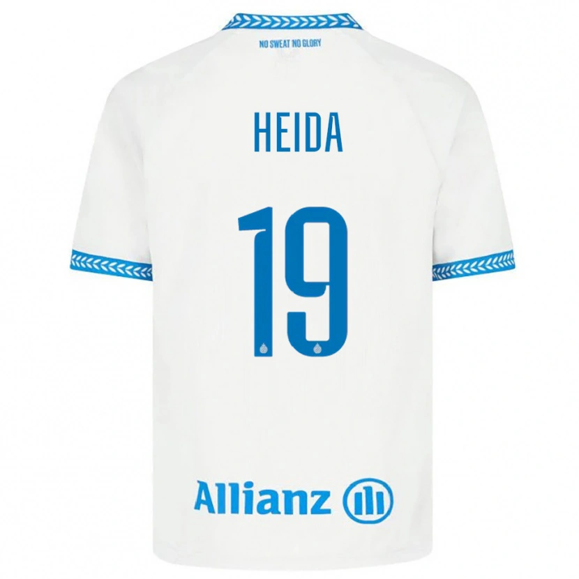 Danxen Mujer Camiseta Jade Heida #19 Azul Blanco 2ª Equipación 2025/26 La Camisa México