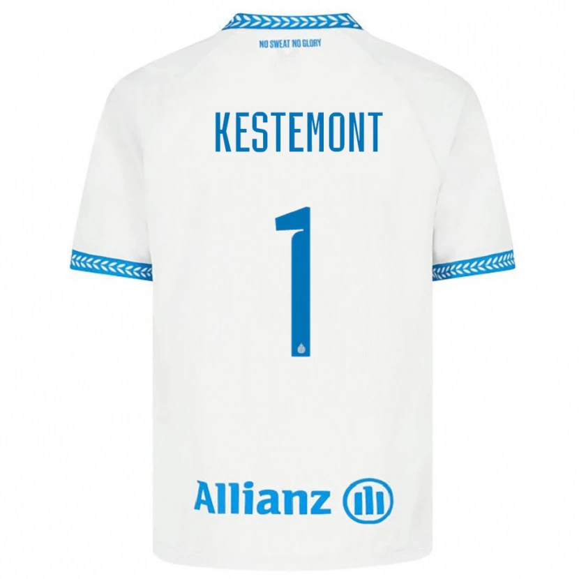 Danxen Mujer Camiseta Thibeau Kestemont #1 Azul Blanco 2ª Equipación 2025/26 La Camisa México
