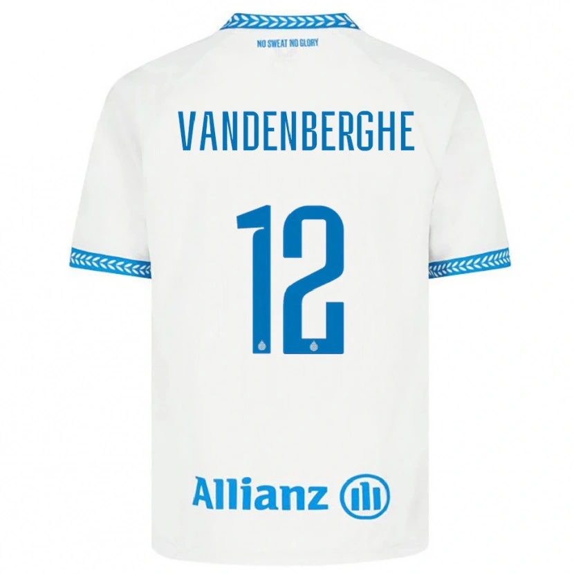 Danxen Mujer Camiseta Xander Vandenberghe #12 Azul Blanco 2ª Equipación 2025/26 La Camisa México