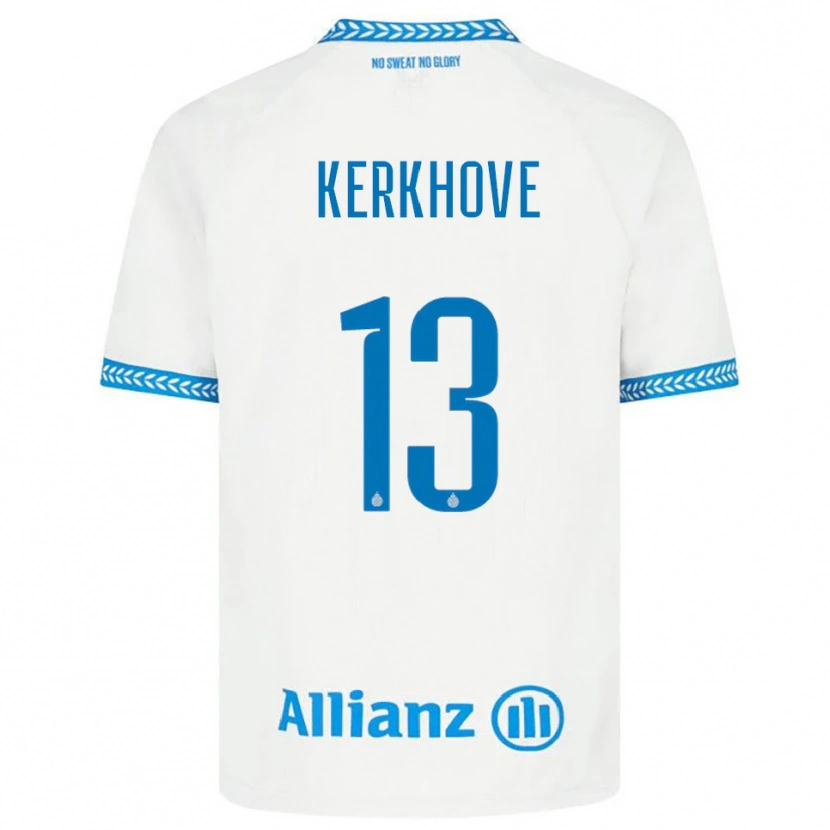 Danxen Mujer Camiseta Angel Kerkhove #13 Azul Blanco 2ª Equipación 2025/26 La Camisa México