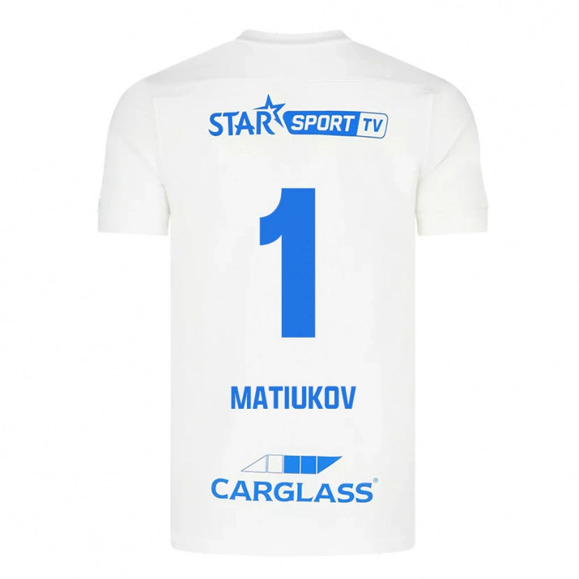 Danxen Mujer Camiseta Platon Matiukov #1 Blanco Azul 2ª Equipación 2025/26 La Camisa México