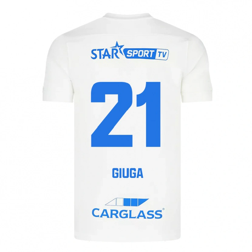 Danxen Mujer Camiseta Anissa Giuga #21 Blanco Azul 2ª Equipación 2025/26 La Camisa México