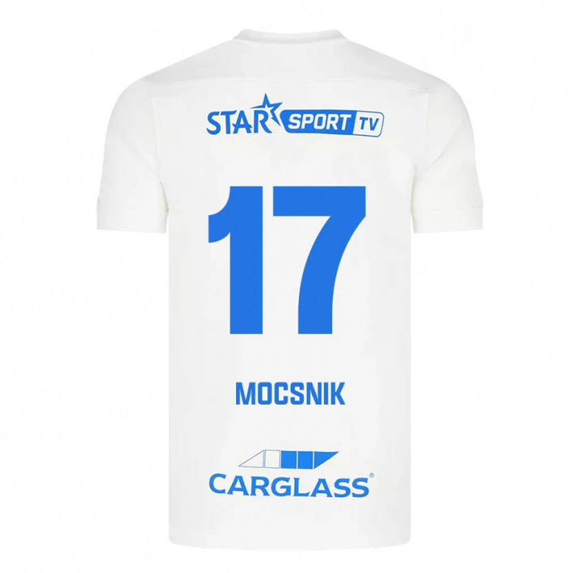 Danxen Mujer Camiseta Manu Mocsnik #17 Blanco Azul 2ª Equipación 2025/26 La Camisa México