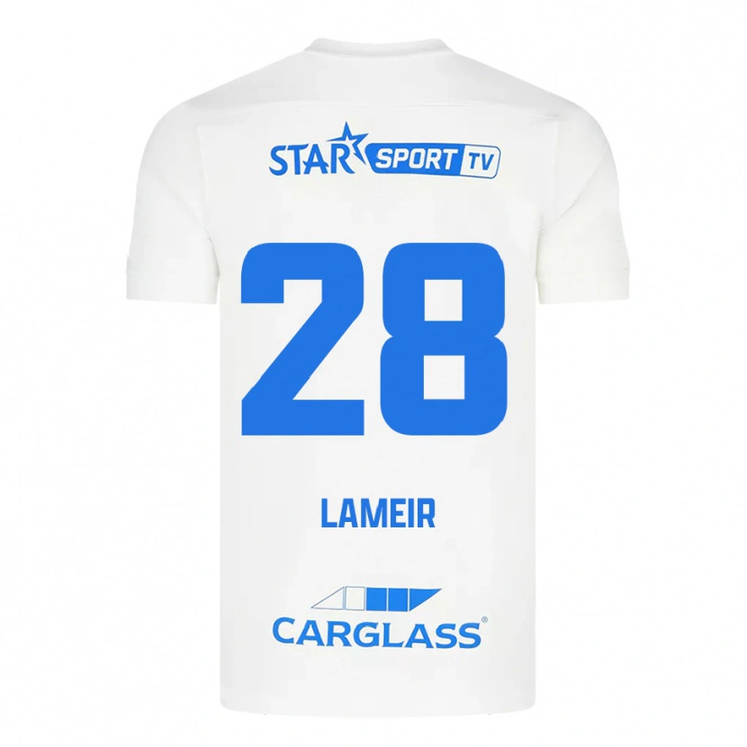 Danxen Mujer Camiseta Tess Lameir #28 Blanco Azul 2ª Equipación 2025/26 La Camisa México