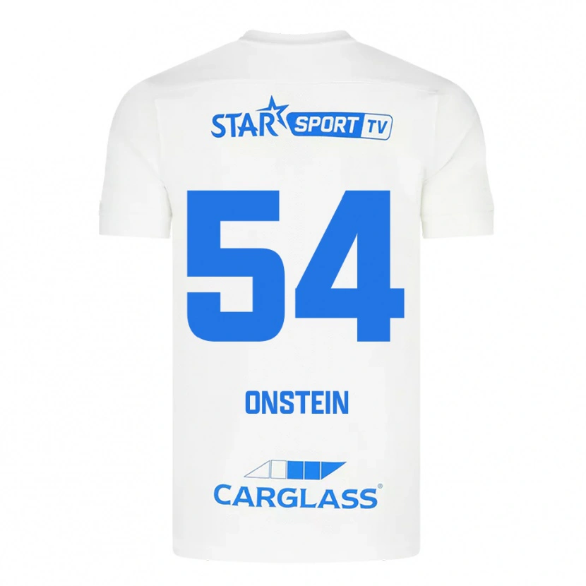 Danxen Mujer Camiseta Juwensley Onstein #54 Blanco Azul 2ª Equipación 2025/26 La Camisa México