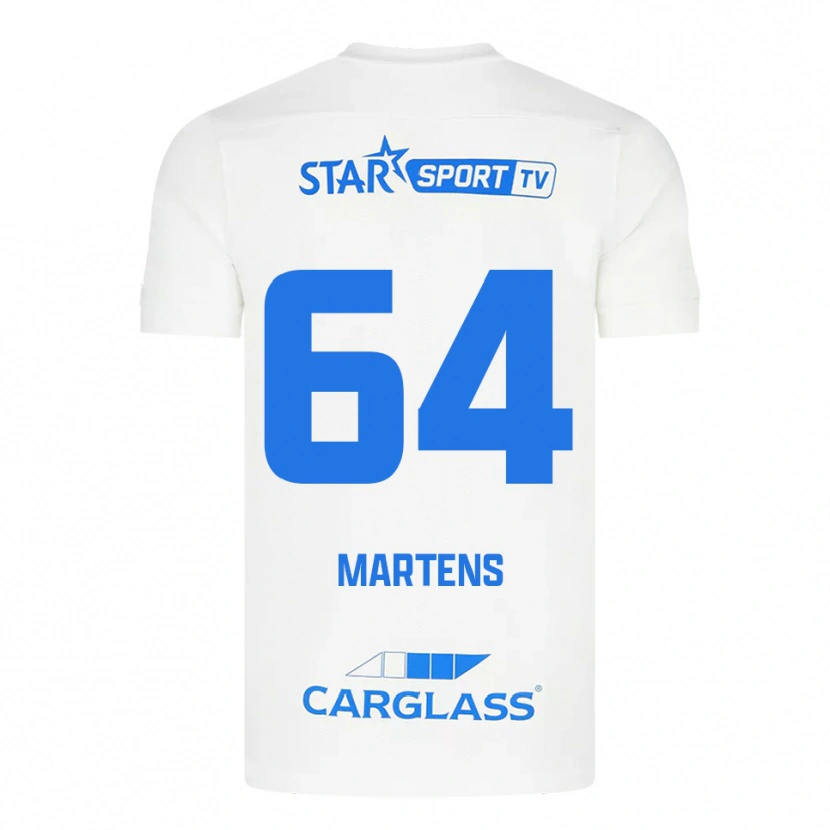 Danxen Mujer Camiseta Nolan Martens #64 Blanco Azul 2ª Equipación 2025/26 La Camisa México