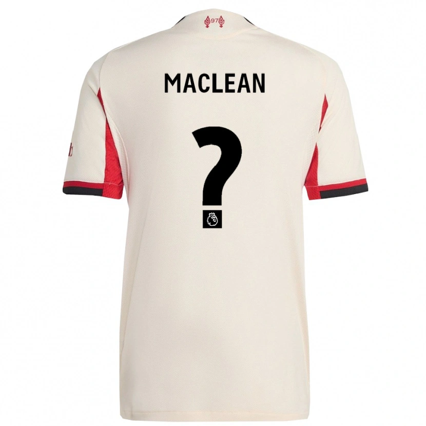 Danxen Mujer Camiseta Kirsty Maclean #0 Blanco Negro 2ª Equipación 2025/26 La Camisa México