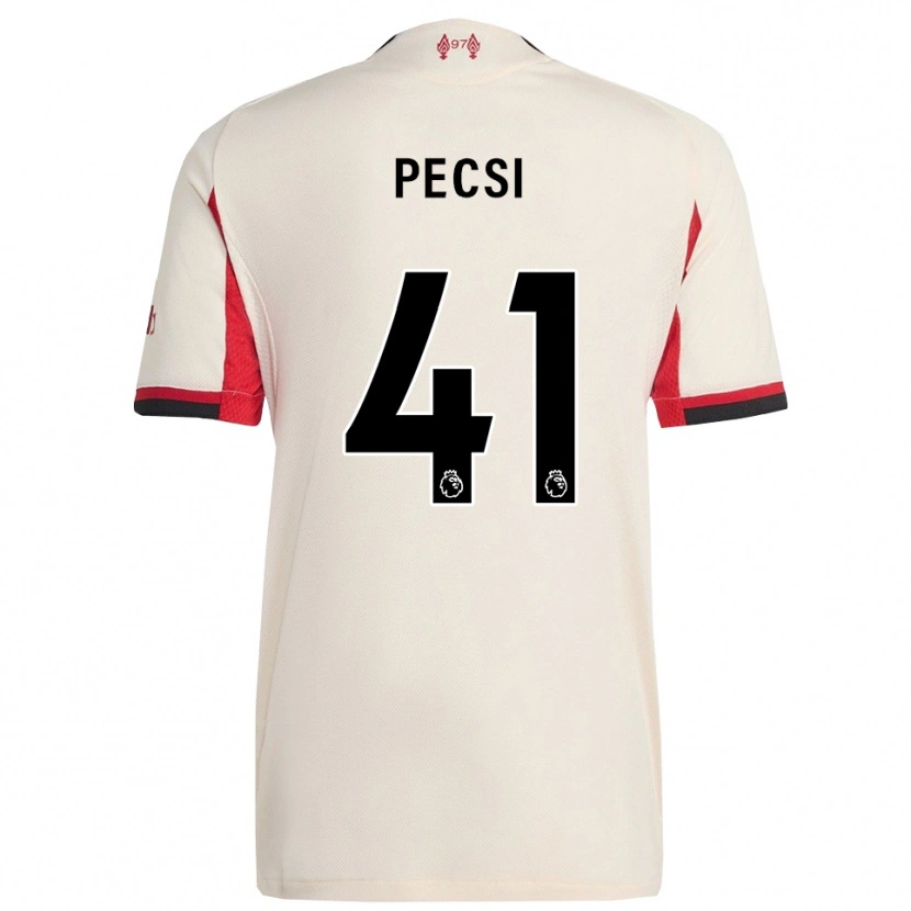 Danxen Mujer Camiseta Ármin Pécsi #41 Blanco Negro 2ª Equipación 2025/26 La Camisa México