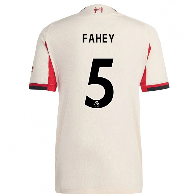 Danxen Mujer Camiseta Niamh Fahey #5 Blanco Negro 2ª Equipación 2025/26 La Camisa México