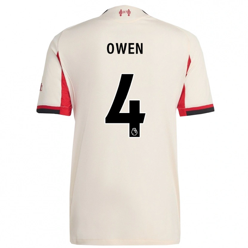 Danxen Mujer Camiseta Harvey Owen #4 Blanco Negro 2ª Equipación 2025/26 La Camisa México