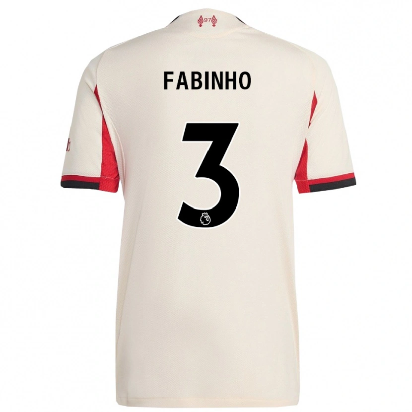 Danxen Mujer Camiseta Fabinho #3 Blanco Negro 2ª Equipación 2025/26 La Camisa México