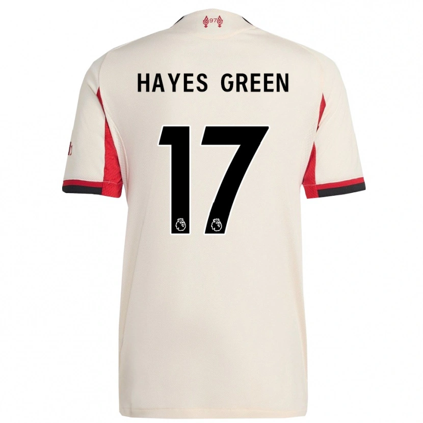 Danxen Mujer Camiseta Charlie Hayes-Green #17 Blanco Negro 2ª Equipación 2025/26 La Camisa México