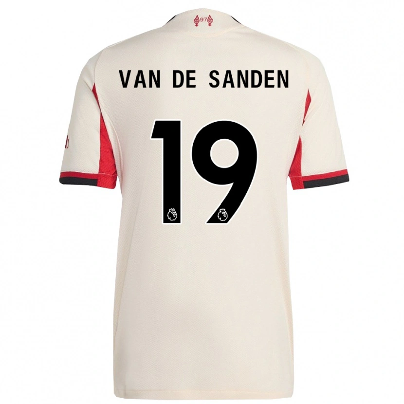 Danxen Mujer Camiseta Shanice Van De Sanden #19 Blanco Negro 2ª Equipación 2025/26 La Camisa México