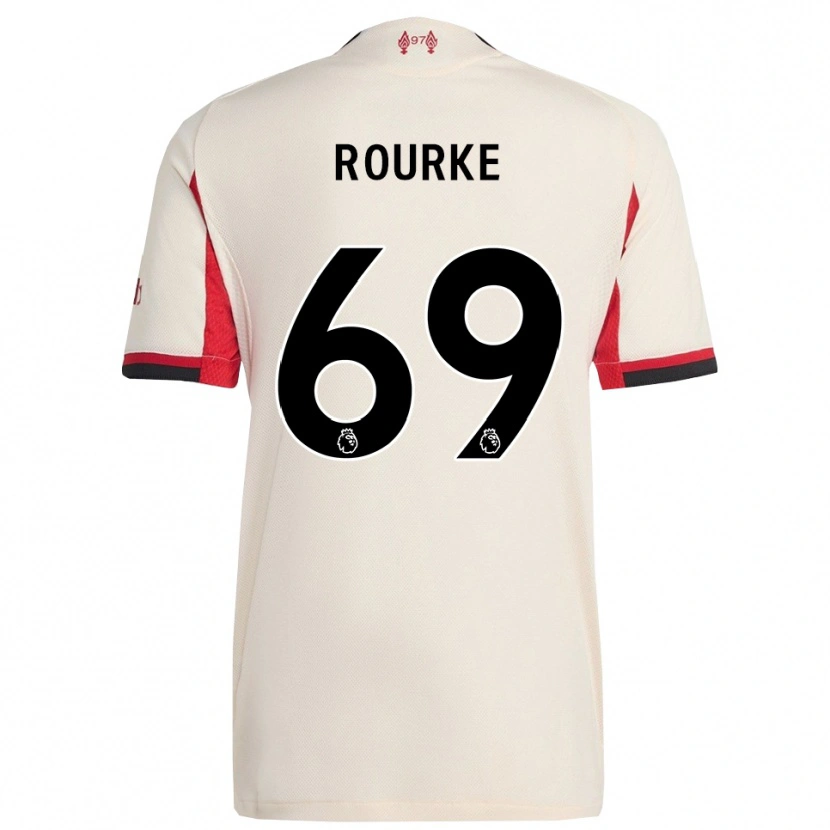 Danxen Mujer Camiseta Fidel O'rourke #69 Blanco Negro 2ª Equipación 2025/26 La Camisa México