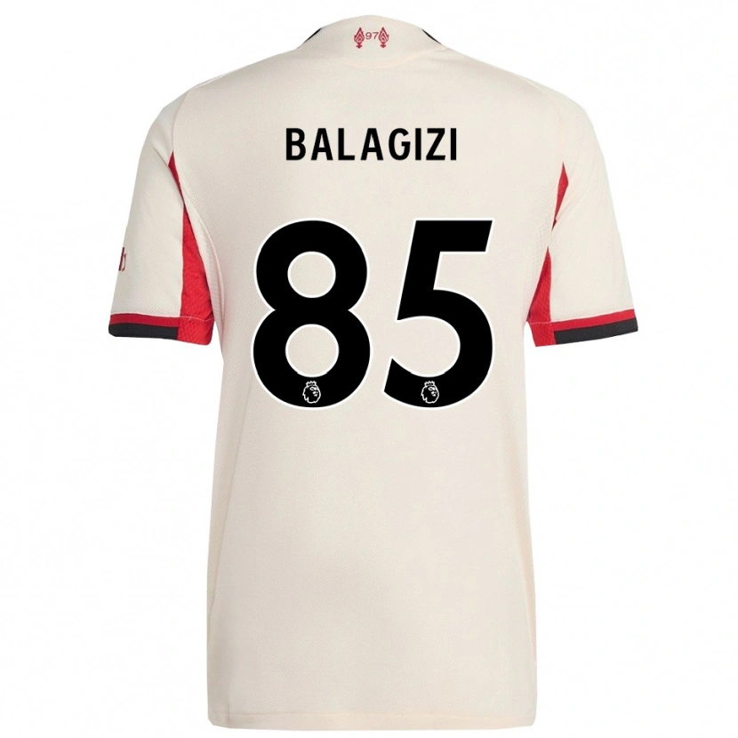 Danxen Mujer Camiseta James Balagizi #85 Blanco Negro 2ª Equipación 2025/26 La Camisa México