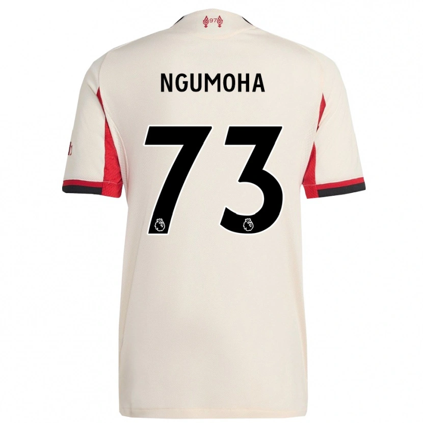 Danxen Mujer Camiseta Rio Ngumoha #73 Blanco Negro 2ª Equipación 2025/26 La Camisa México
