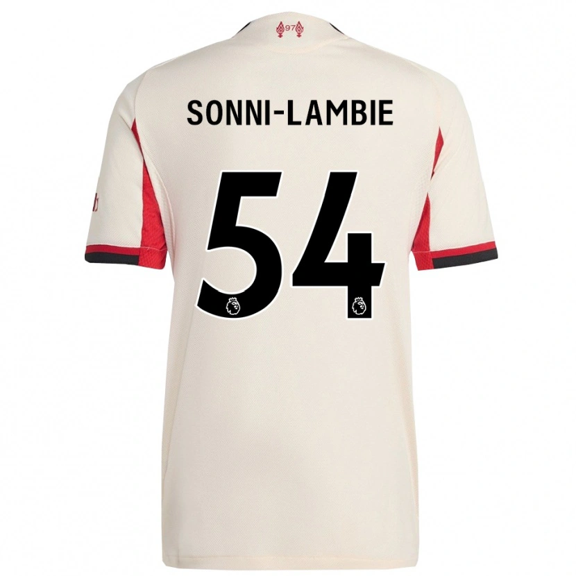 Danxen Mujer Camiseta Joshua Sonni-Lambie #54 Blanco Negro 2ª Equipación 2025/26 La Camisa México