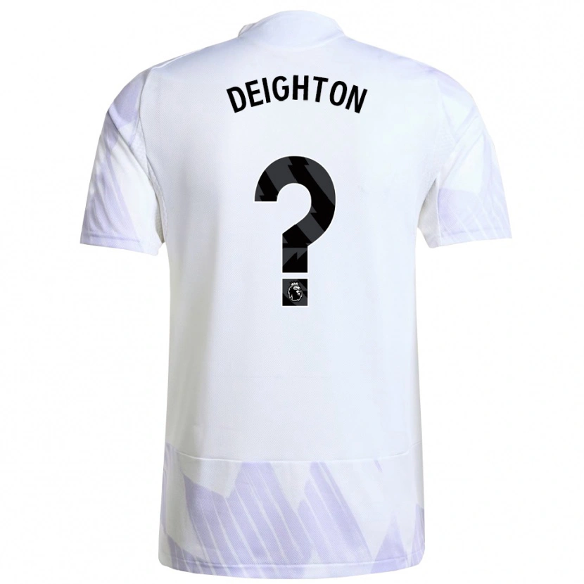Danxen Mujer Camiseta Joe Deighton #0 Blanco Púrpura Púrpura 2ª Equipación 2025/26 La Camisa México