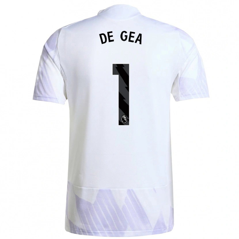 Danxen Mujer Camiseta David De Gea #1 Blanco Púrpura Púrpura 2ª Equipación 2025/26 La Camisa México
