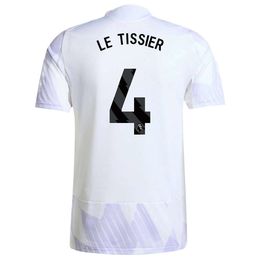 Danxen Mujer Camiseta Maya Le Tissier #4 Blanco Púrpura Púrpura 2ª Equipación 2025/26 La Camisa México