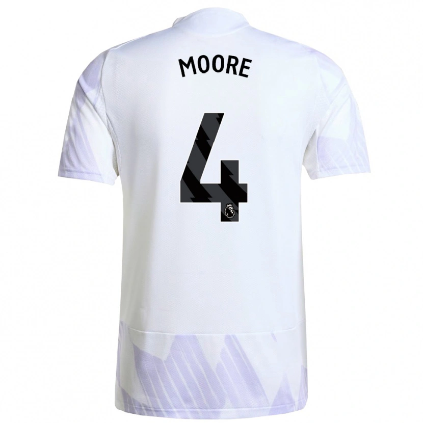 Danxen Mujer Camiseta Jade Moore #4 Blanco Púrpura Púrpura 2ª Equipación 2025/26 La Camisa México