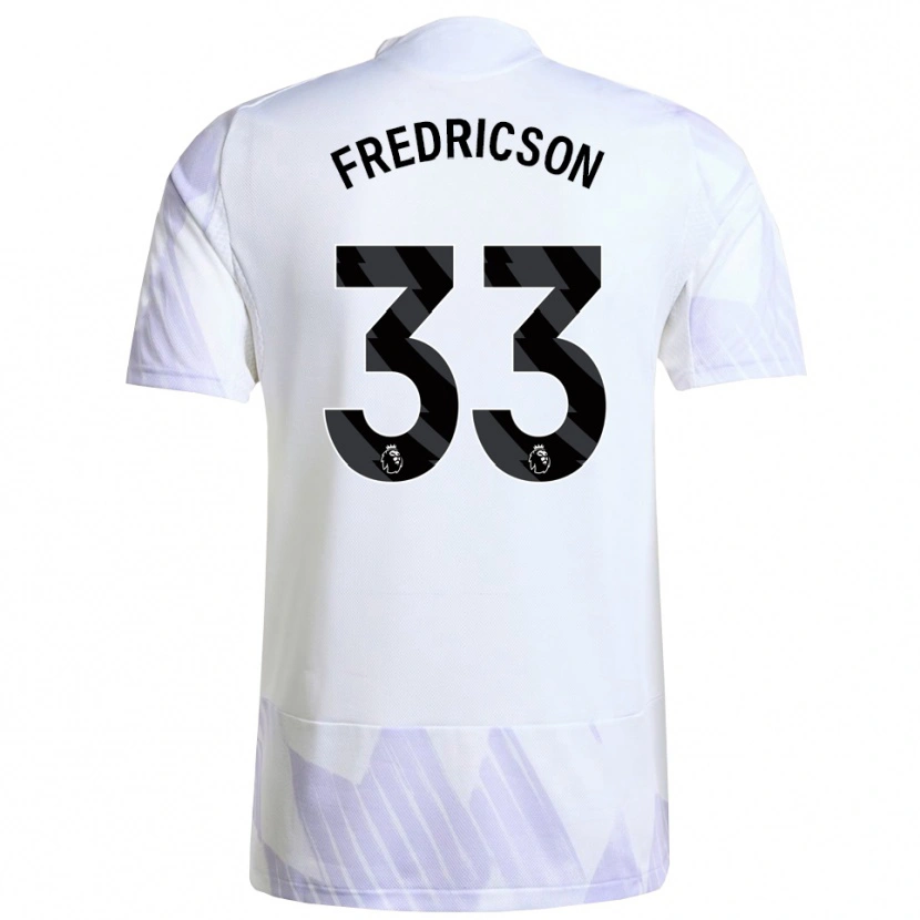 Danxen Mujer Camiseta Tyler Fredricson #33 Blanco Púrpura Púrpura 2ª Equipación 2025/26 La Camisa México