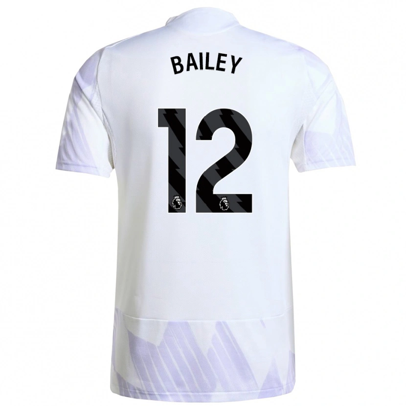 Danxen Mujer Camiseta James Bailey #12 Blanco Púrpura Púrpura 2ª Equipación 2025/26 La Camisa México