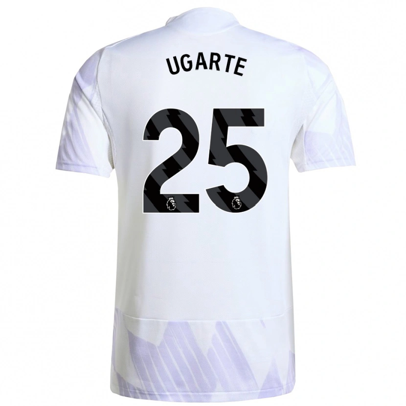 Danxen Mujer Camiseta Manuel Ugarte #25 Blanco Púrpura Púrpura 2ª Equipación 2025/26 La Camisa México