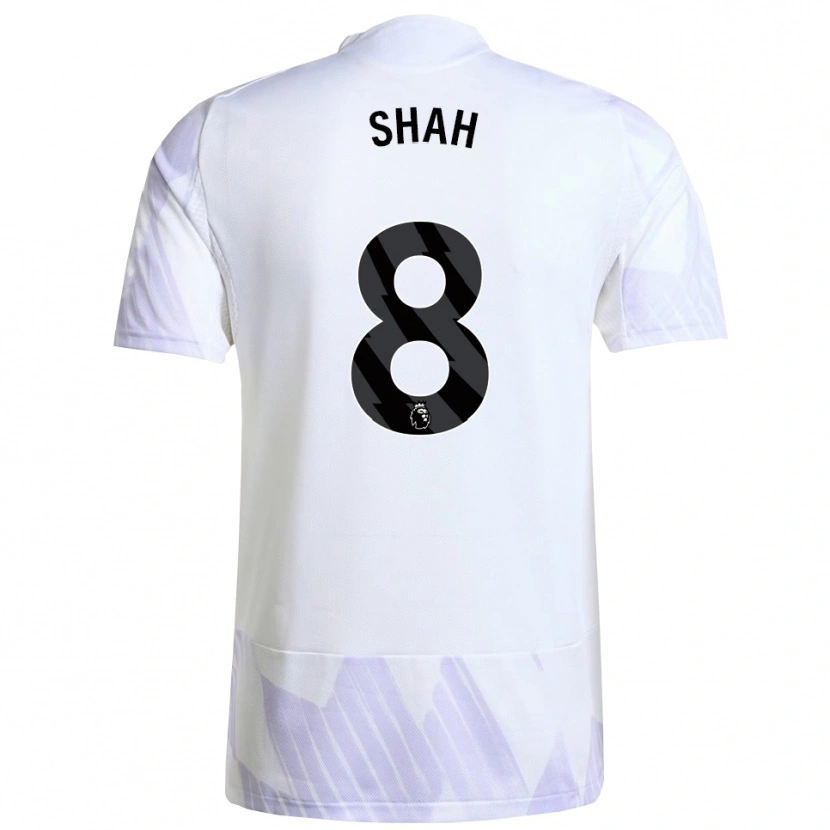 Danxen Mujer Camiseta Jariyah Shah #8 Blanco Púrpura Púrpura 2ª Equipación 2025/26 La Camisa México