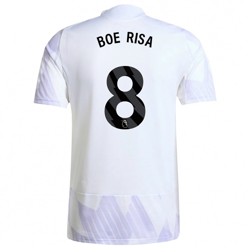 Danxen Mujer Camiseta Vilde Boe Risa #8 Blanco Púrpura Púrpura 2ª Equipación 2025/26 La Camisa México