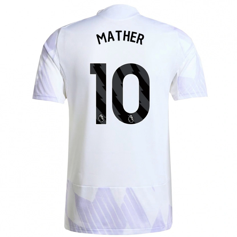 Danxen Mujer Camiseta Sam Mather #10 Blanco Púrpura Púrpura 2ª Equipación 2025/26 La Camisa México